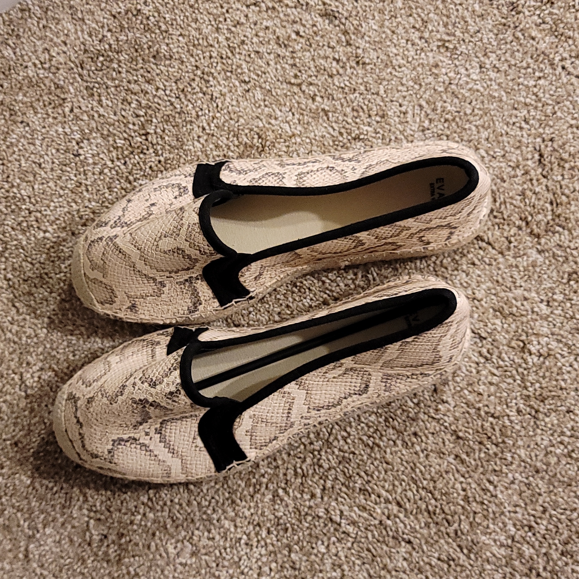 Brand New Snake Skin Loafers By Evans